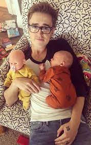 Fun fashion is on the programme: Tom Fletcher Shares Hilarious Parenting Picture After Newborn Son Max Leaves Him Exhausted Ok Magazine