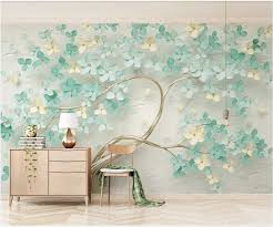 Choose from contactless same day delivery, drive up and more. Wdbh 3d Photo Wallpaper Custom Mural Fresh Mint Green Flowers Tv Background Home Decor Living Room Wallpaper For Walls 3 D Wallpapers Aliexpress