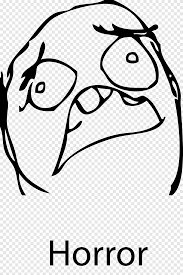 Pin amazing png images that you like. Rage Comic Internet Meme Face Horror Expression Comics White Png Pngegg
