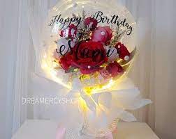 Created by a local florist using 3 mylar balloons and 5 latex balloons, this bright balloon gift will make your friend or family member smile on their birthday. Balloon Flower Birthday Anniversary Congratulations Gift Flower Balloon Father S Day Graduation Flowers Balloonflower In 2021 Balloon Flowers Balloon Bouquet Balloons