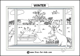 These coloring worksheets are easily printable, making them ideal for practice at home or during long trips with the family. Through The Seasons Colouring Pages Www Free For Kids Com
