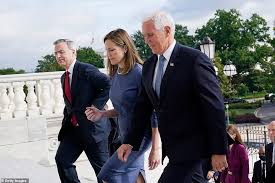 We did not find results for: Scotus Nominee Amy Coney Barrett Goes To Capitol Hill For First Time To Meet Republican Senators Daily Mail Online