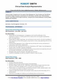 clinical data analyst resume samples