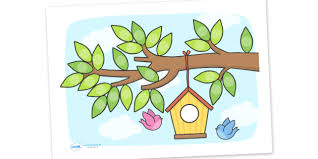 free birdhouse sticker chart for small stickers