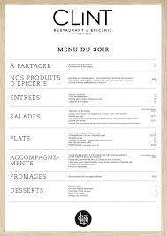 Clint 174 Rue De La Roquette Paris 11e Carte Restaurant Filet De Boeuf Restaurant