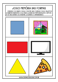 Baixe os nossos caça palavras (pdf) para imprimir e jogar quando quiser. Educacao Infantil Jogo Memoria Das Formas Blog Espaco Educar