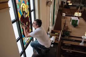 His work has received notable attention in national publications, appeared in major motion. Brooklyn Stained Glass Studio Creates Windows For Liberty Heights Church Catholic Review