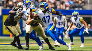 Rams OLB Wesley Bailey shakes off blocker for sack on Saints' QB 