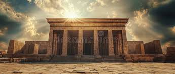 Sandy Temple Backdrop Stock Photos