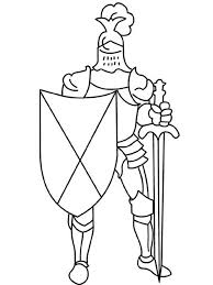 Knight Armor With Sword And Shield In Middle Ages Coloring Page Color Luna In 2020 Knight Drawing Coloring Pages Colouring Pages