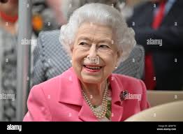 Queen elizabeth ii during a visit to the rhs chelsea flower show, at the  royal hospital chelsea, london. hi-res stock photography and images