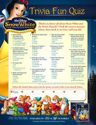 Read on for some hilarious trivia questions that will make your brain and your funny bone work overtime. Snow White And The Seven Dwarfs Activity Sheets