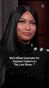 Who could ever forget the moment @nickiminaj made Stephen #Colbert blush