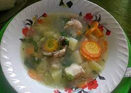 400 gr) • tomat • bawang putih • bawang merah (ini saya ganti kepala daun bawang merah) • daun bawang merah • air (boleh ditambah, bila mau banyak kuah) • lada bubuk. Resep Sup Ayam Kentang Wortel Oleh Riri Cookpad