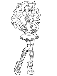 Free Monster High Coloring Pages Monster High Ausmalbilder Monster High Charaktere Ausmalbilder