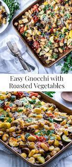 Easy Gnocchi With Roasted Vegetables The Hungry Waitress Recipe Vegetarian Recipes Dinner Recipes Tasty Vegetarian Recipes
