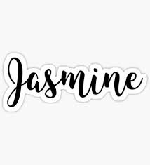 Jasmine Cute Girl Names For Wife Daughter Designed By Risottoart Check Out My Shop Sticker By Risottoart Girl Names Cute Girl Names Names