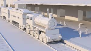 20 لعبة يمكن صنعها لطفلك بالورق المقوى. Paper Train By Saranshvfx 3docean