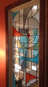 Stained glass ideas for home decor. Mid Century Modern Stained Glass Window Custom Design Modern Stained Glass Stained Glass Windows Stained Glass Panels