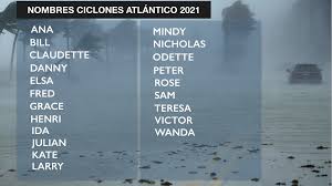La oficina nacional de administración oceánica y atmosférica de estados unidos (noaa por sus siglas en inglés) actualizó el miércoles su pronóstico para la temporada de 2021 y dijo que la cantidad de tormentas y huracanes con nombre será un poco mayor de. Nombres De Huracanes En El Atlantico 2021 Asi Se Llamaran Eltiempo Es