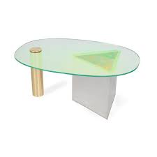 Stainless steel coffee table with tempered glass top dining furniture. Contemporary Coffee Table Ettore Kallemo Glass Stainless Steel Base Brass Base