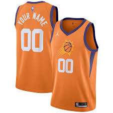 The suns advanced to the conference finals with a sweep of the. Men S Jordan Brand Orange Phoenix Suns Swingman Custom Jersey Statement Edition