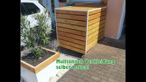 Eine andere möglichkeit sind mülltonnenboxen, die es im baumarkt in verschiedenen ausführungen zu kaufen gibt. Mulltonnen Verkleidung Fur Unter 300 Aus Holz Selber Bauen Keine Geruche Im Sommer Und Aufgeraumt Youtube