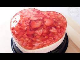 幸福的味道免焗千顆心士多啤梨芝士蛋糕草莓慕絲蛋糕no bake thousand hearts strawberry cheese cake recipe 情人節表白必備 youtube