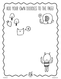 This site is dedicated to all the wonderful, caring people out there that sacrifice their time and energy to help our children learn something new everyday. Free Printable Coloring Page Doodles Crate Kids Blog