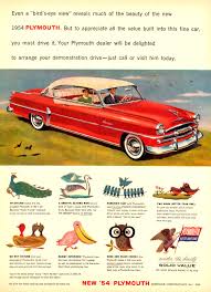 Birds Eye View Drawing Car Even A Birds Eye View Reveals Much Of The Beauty Of The New 1954 Plymouth But To Appreciate All The Value Built Into This Fine Car You Must Dri Coches Usados