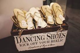 How To Tie Flip Flops Together For Wedding Save Your Guests Soles With A Flip Flop Station At Your Reception Dance Shoes Wedding Item Parasol Wedding