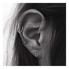 Tiny Xo Studs Cute Ear Piercings Earings Piercings Cute Piercings