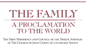 And refinement in relationships and in cultures.. The Family A Proclamation To The World Wikipedia
