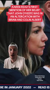 In her own words, Karen Read introduces the theory of an altercation Boston  Police Officer John O’Keefe may have had with Brian and Colin Albert.  #karenread #karenreadcase #boston #truecrime