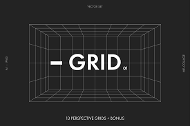 Photoshop has a lot of elements going on for it. Vector Perspective Grids Pre Designed Illustrator Graphics Creative Market