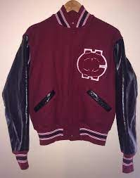 Vintage Powers Wool Leather Letterman Patch Varsity Jacket Maroon Red Medium Powers Varsitybaseball Varsity Jacket Letterman Patches Jackets