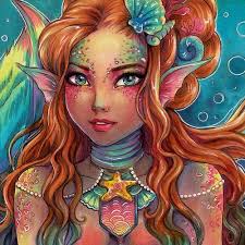 Livre A4 8,5x12" Fantasy COLORING beaux personnages naturels 20 designs  jolies femmes, fleurs, fées, anges, princesses par Sakuems