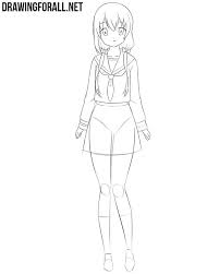 Drawing anime in 12 different anime style : How To Draw An Anime Girl