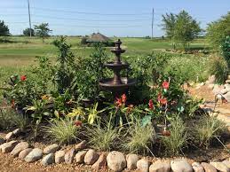 Tropical Garden Canna S Hibiscus Oleander Ginger Grasses False Bird Of Paradise Fountain Tropical Flower Arrangements Planting Flowers Plants