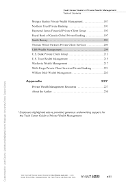 Some firms distinguish between private wealth management for the wealthiest clients and wealth management for less wealthy clients. Career Guide Private Wealth Management
