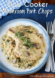 Slow Cooker Mushroom Pork Chops Recipe Mushroom Pork Chops Best Pork Recipe Slow Cooker Pork Chops