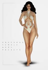 My first body preset shared on my tumblr. 5 Female Body Presets Teen Females Only