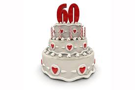 Also available in other finishing besides gold glitter. 60th Birthday Cake Ideas Lovetoknow