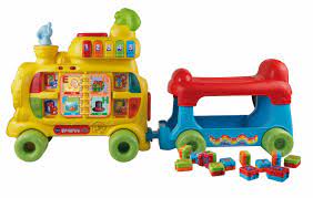 • do you put the alphabet blocks in the top red square to go . Vtech Sit To Stand Alphabet Train Buy Online In Faroe Islands At Desertcart 261968