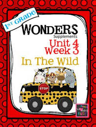 1st Grade Wonders Unit 4 Week 3 In The Wild Wonders Reading Programs Word Family Sort Word Work Activities