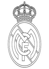 Escudo Real Madrid Colorear