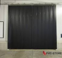 PVC Lamellen schwarz mattiert 300 x 3 mm normal kältefest BLICKDICHT als  Zuschnitt