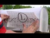 Monogram On The Mailbox So Many Projects To Make With My Silhouette Vinyle Maison Projets A Essayer