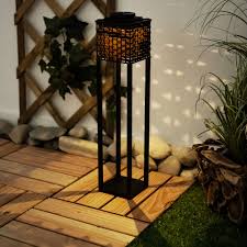 Finish off your room with the perfect lights and fans from overstock your online store! Led Solar Lamp Solar Lamp Outdoor Rattan Metal Black Brown H 62 Cm Garden Terrace Courtyard Etc Shop Lamps Furniture Technology Household All From One Source Etc Shop
