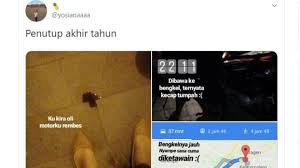We did not find results for: Plot Twist Terngakak Di Akhir Tahun Dikira Oli Bocor Tapi Ternyata